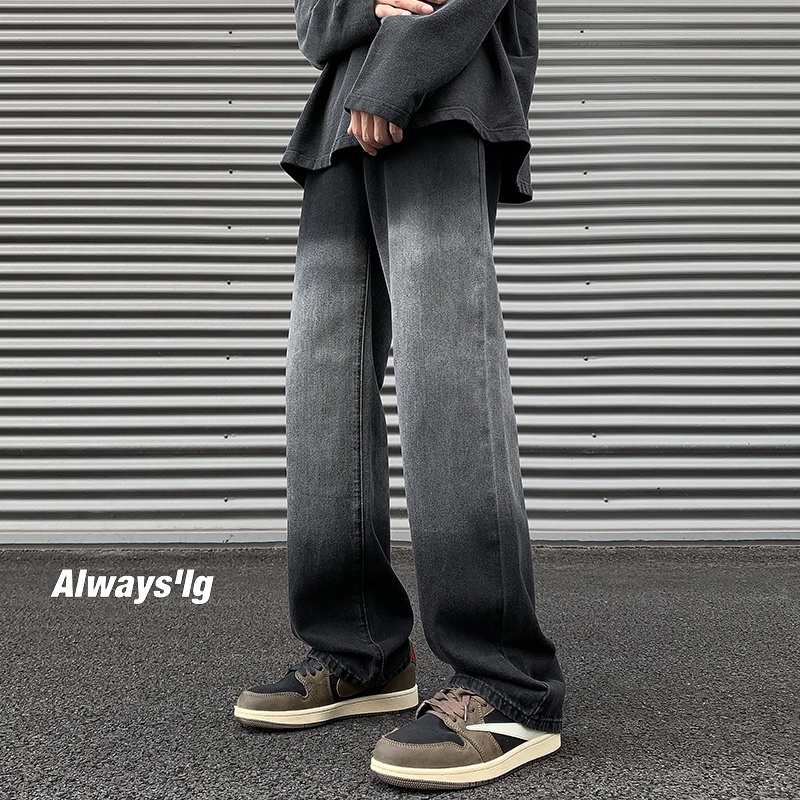 Streetwear Brand Stoned & Co - Loose Straight Leg Men's Jeans American