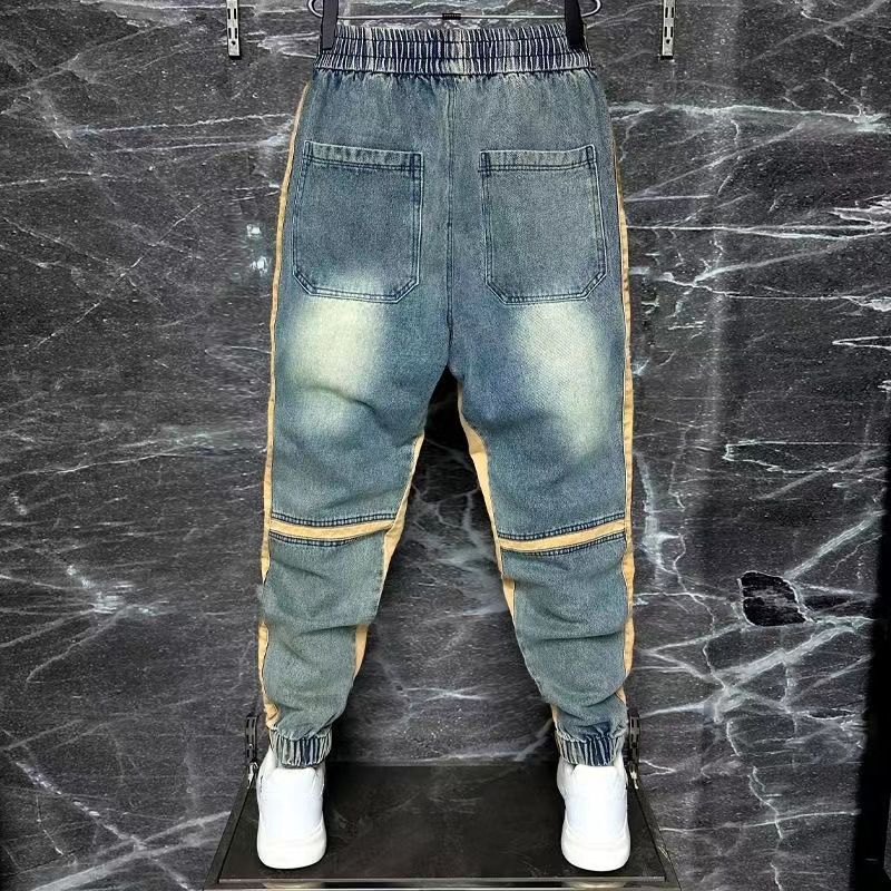 2024 New Harem Pants Spliced C - огляд і ціна Streetwear Brand Jeans