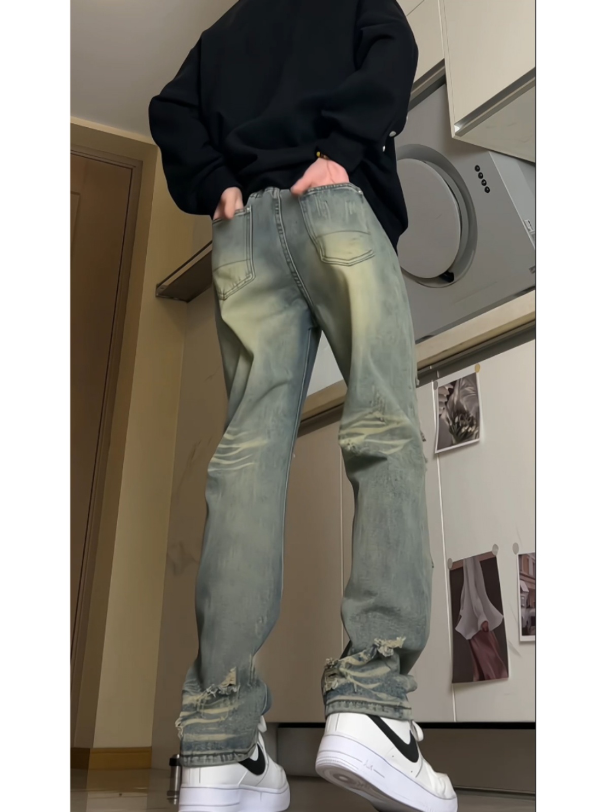 Men's High Street Sle Dirtied  - огляд і ціна Streetwear Brand Jeans