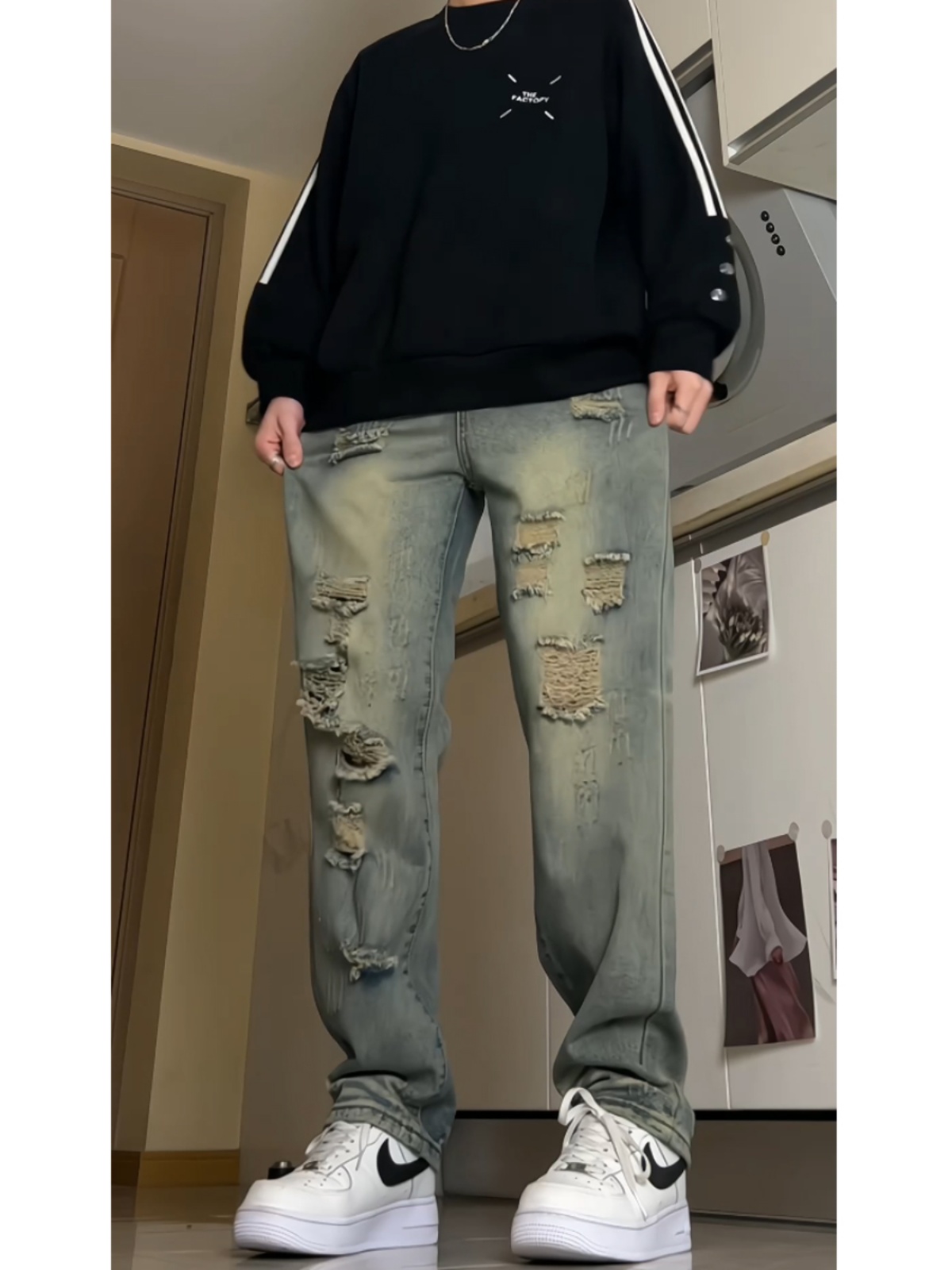Men's High Street Sle Dirtied  - огляд і ціна Streetwear Brand Jeans