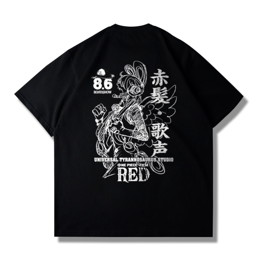 2025One Piece Red Graphic T Sh - огляд і ціна Streetwear Brand Japan