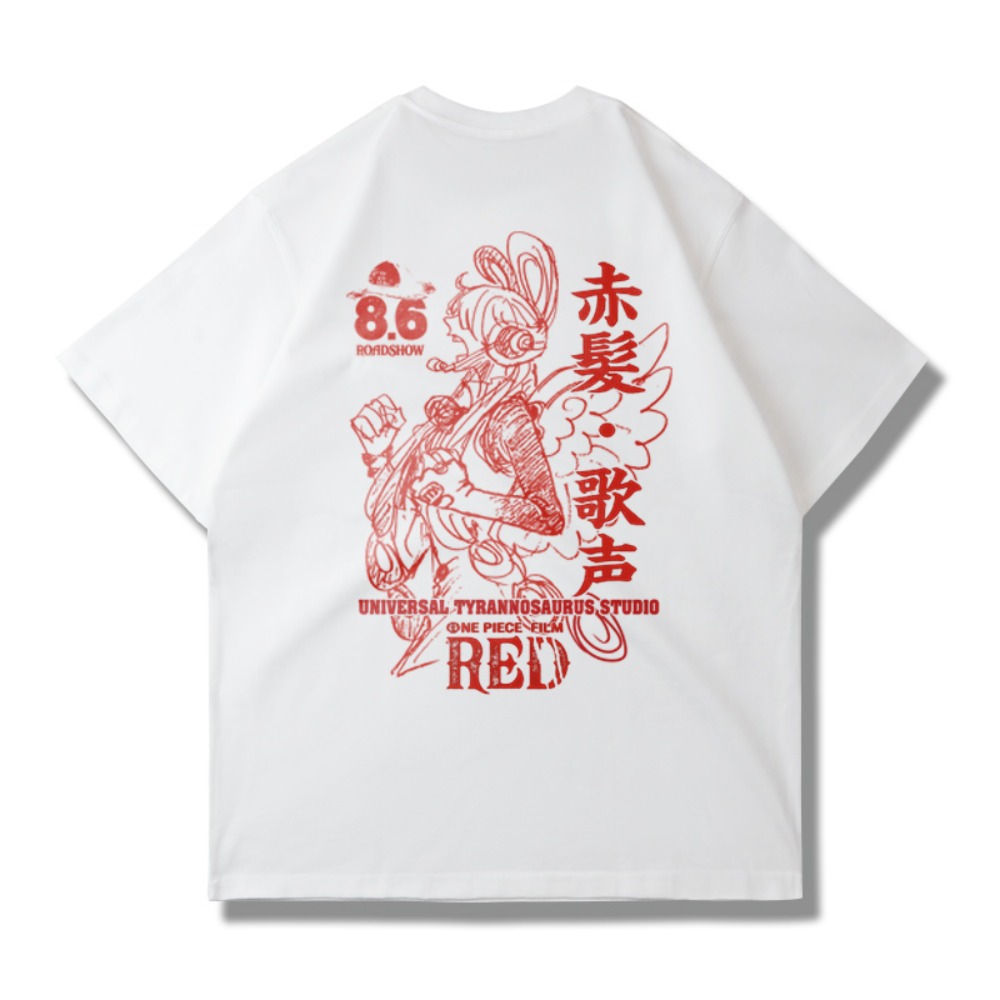 2025One Piece Red Graphic T Sh - огляд і ціна Streetwear Brand Japan