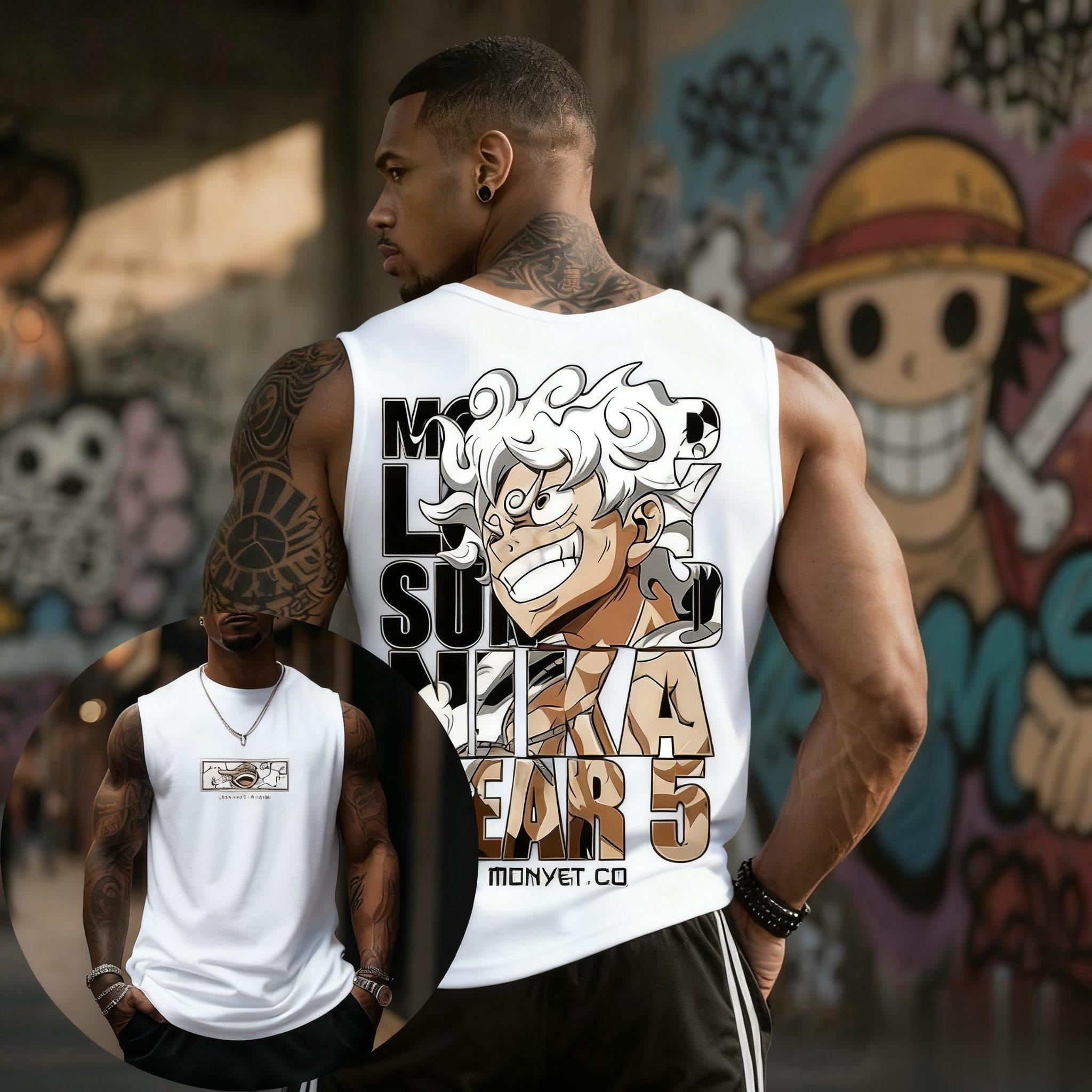 One Piece Luffy Gear 5 Tank To - огляд і ціна Streetwear Brand Japan