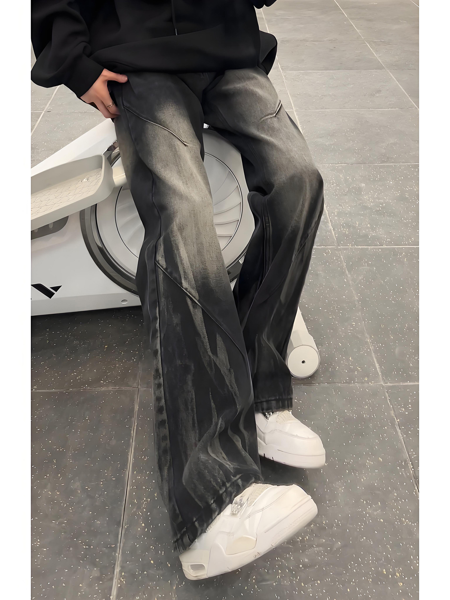 Washed Tie Dye Flared Men's Je - огляд і ціна Streetwear Brand Jeans