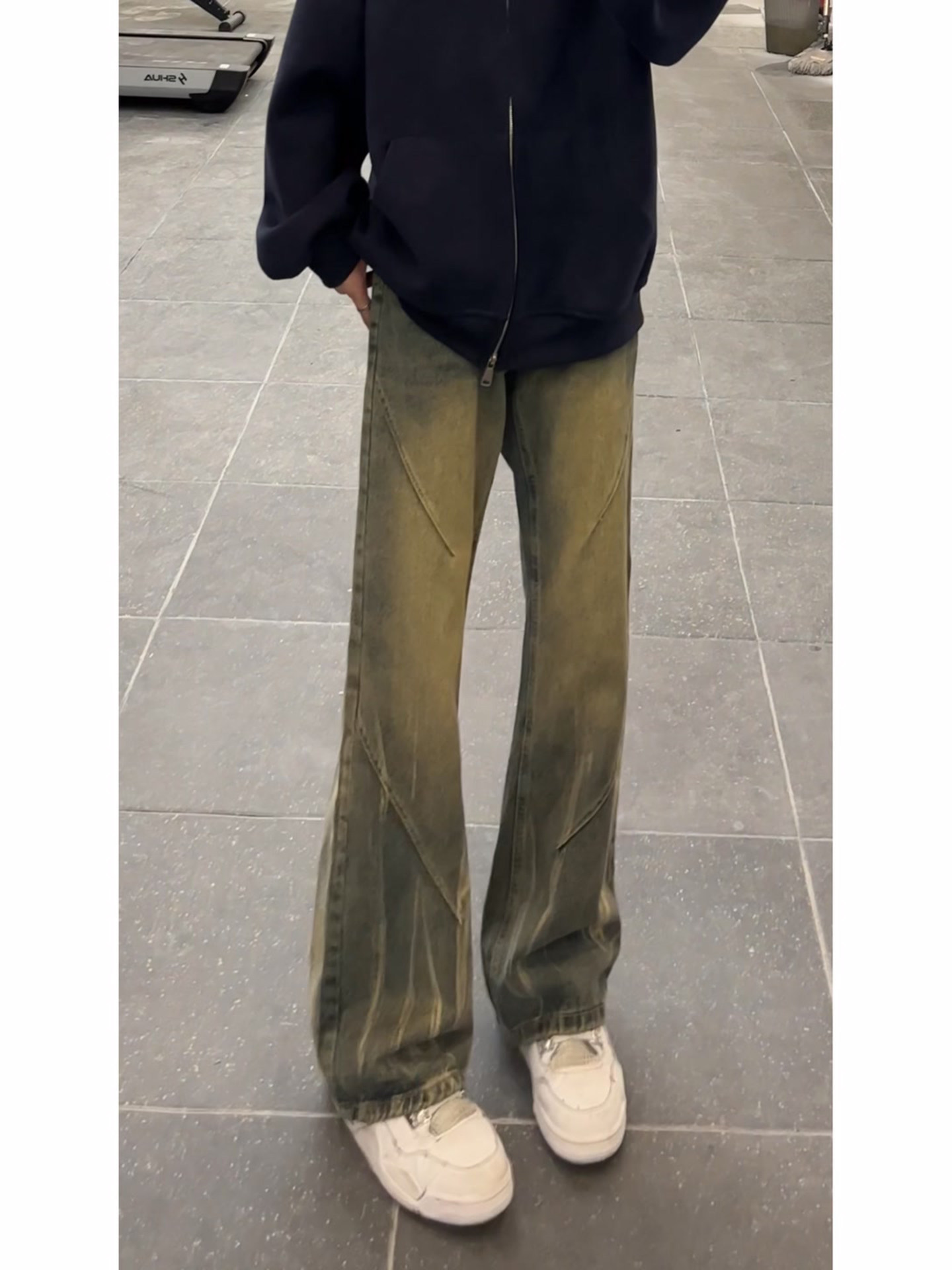 Washed Tie Dye Flared Men's Je - огляд і ціна Streetwear Brand Jeans