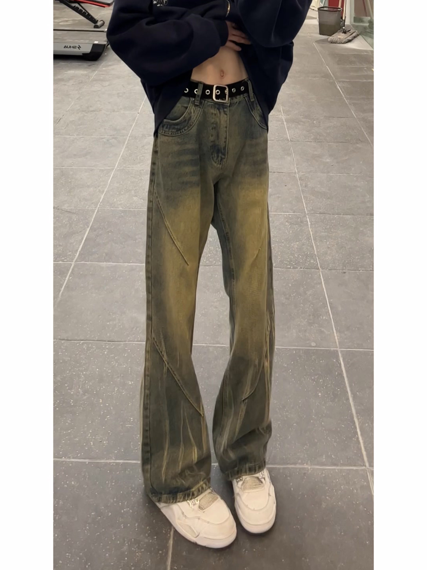 Washed Tie Dye Flared Men's Je - огляд і ціна Streetwear Brand Jeans