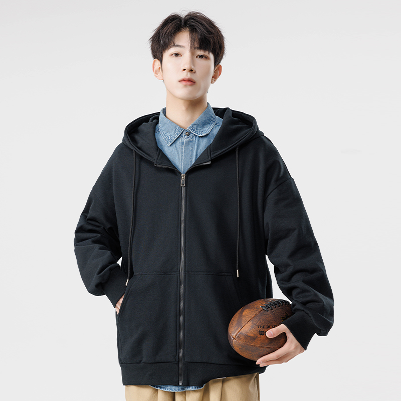 Pure Color Hoodie Cardigan Men - огляд і ціна Streetwear Brand Japanese