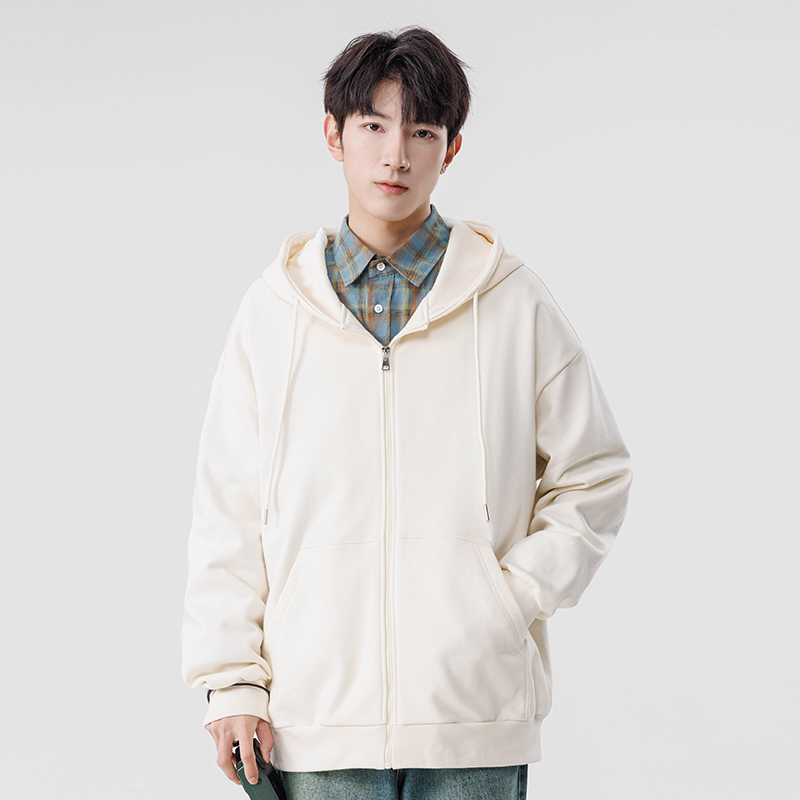 Pure Color Hoodie Cardigan Men - огляд і ціна Streetwear Brand Japanese
